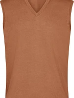 Daiber JN 657 Pánska sveterová vesta s výstrihom do V 02.0657 camel