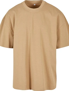 BY 163 Oversize tričko z bavlny  beige model 22416052 - Build your Brand