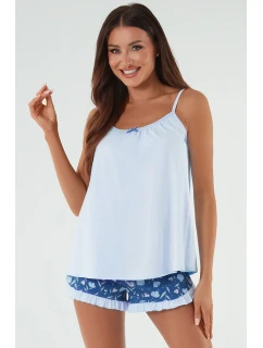 Talianska móda Tulipán w.r.c. farba:modrá/print