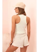 Dámske bavlnené tielko s okrúhlym výstrihom Apple