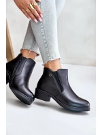 Botki Z Niską Cholewką Ocieplane Futerkiem Vinceza 85150 Czarne