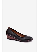 Dámské polobotky na platformě Vinceza 58628 Černé