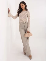 Bluzka IT BZ model 21807981 jasny beżowy - FPrice Bluzka IT BZ model 21807981 jasny beżowy - FPrice