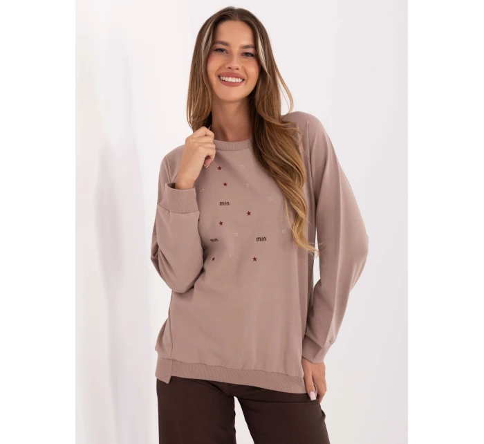 Bluzka RV BZ model 21406732 ciemny bezowy - FPrice