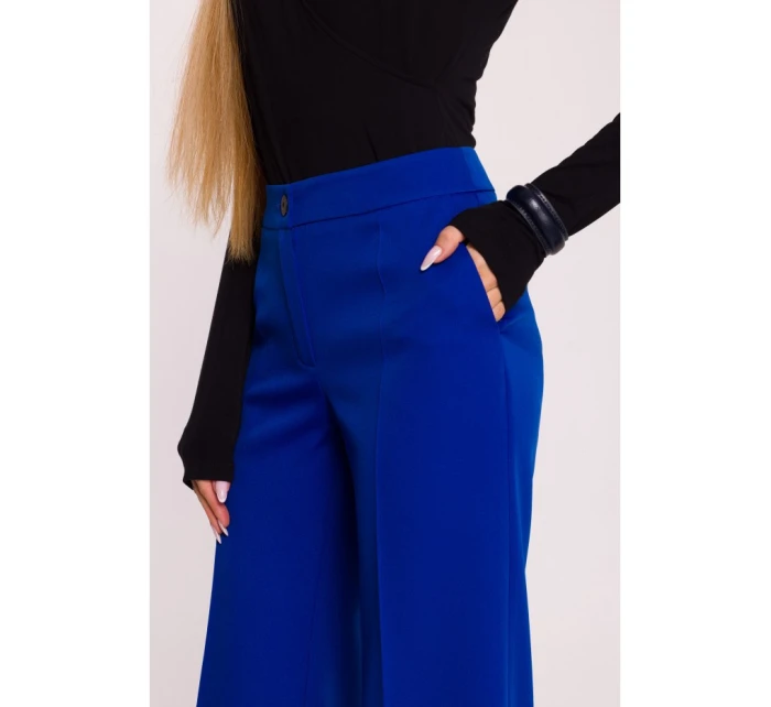 model 21296011 Kalhoty se širokými nohavicemi královská modř - Moe