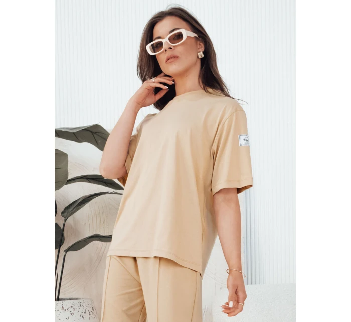 Dámsky teplákový komplet RIZNA beige FashionStreet AY1035
