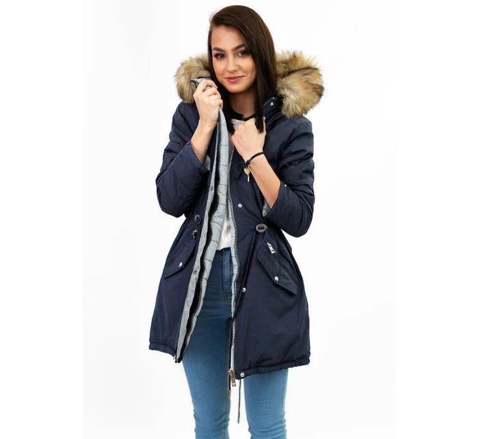 DWUSTRONNA DAMSKA KURTKA ZIMOWA Z KAPTUREM model 21241886 - MHM