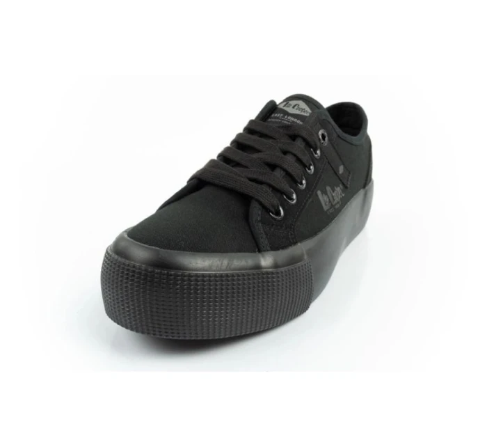 Lee Cooper Dámske športové tenisky Textilná platforma Black Women's