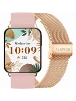 Smart hodinky Gravity Rose Gold Pink 2 Stripes GT17-1 Smart hodinky Gravity Rose Gold Pink 2 Stripes GT17-1