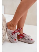 Vánoční Pantofle S Tmavě Béžové model 21680779 - Boto Vánoční Pantofle S Tmavě Béžové model 21680779 - Boto