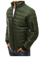 Pánska prechodná prešívaná zelená bunda TX3408 Pánska prechodná prešívaná zelená bunda TX3408
