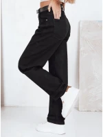 Dámske široké čierne džínsy FashionStreet UY2760