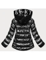 METALICZNA KURTKA DAMSKA Z KAPTUREM CZARNA model 21243037 - SPEED.A METALICZNA KURTKA DAMSKA Z KAPTUREM CZARNA model 21243037 - SPEED.A