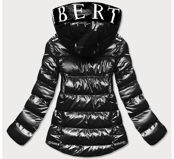 METALICZNA KURTKA DAMSKA Z KAPTUREM CZARNA model 21243037 - SPEED.A METALICZNA KURTKA DAMSKA Z KAPTUREM CZARNA model 21243037 - SPEED.A