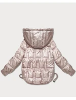 růžová bunda pro přechodné období se stahovacími boky model 21756265 - S'WEST