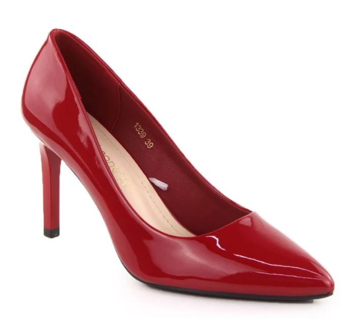 Černé dámské kožené tenisky na podpatku Sergio model 21904571 - LEONE