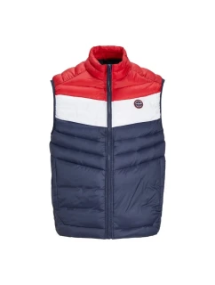 Jack&Jones Jjespring Tielko Noos M 12258457NavyBlazerWHITE/TRUEREDBLOC