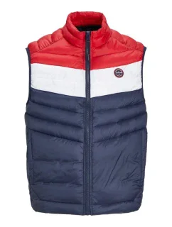 Jack&Jones Jjespring Tielko Noos M 12258457NavyBlazerWHITE/TRUEREDBLOC