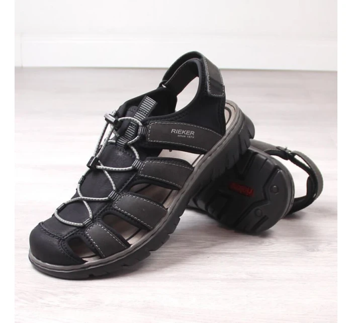 Zabudované sandále Rieker M 26770-00 RKR584 Zabudované sandále Rieker M 26770-00 RKR584