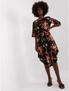 LK SK 507510 šaty.31P čierna a červená