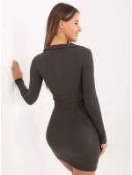 Šaty RV SK model 17462092 tmavá khaki - FPrice Šaty RV SK model 17462092 tmavá khaki - FPrice