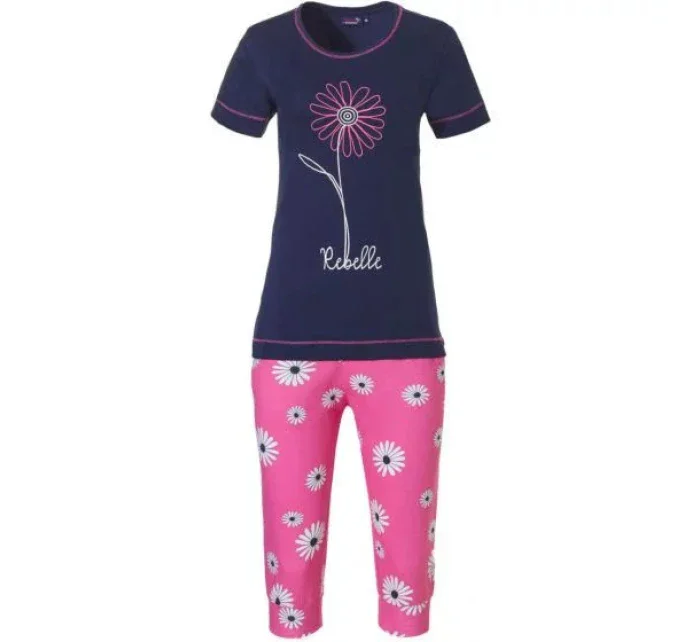 Dámske pyžamo 21231-400-2 tmavé. modro-ružová - Rebelle