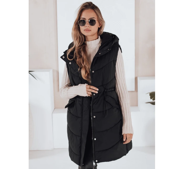 Dámska prešívaná vesta GAMIS čierna FashionStreet TY3291