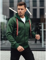 Pánská mikina s kapucí zelená Dstreet model 21982580 - FashionStreet