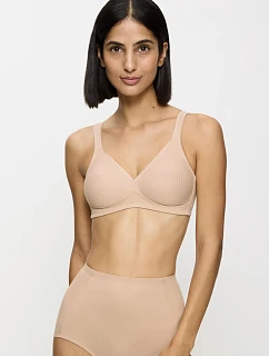 MODERN SOFT+COTTON - Pruhovaná bavlnená podprsenka bez kostice Triumph