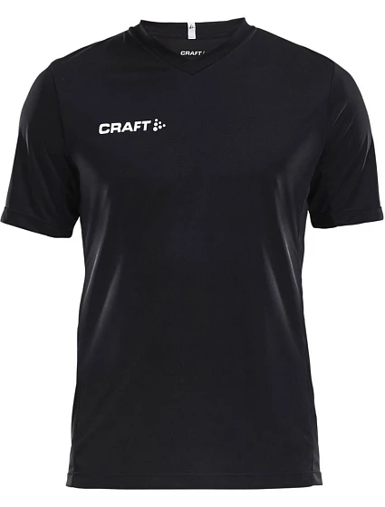 Craft Teamwear Squad Go Jersey Solid M Pánske športové tričko s výstrihom do V 82.5560 čierne Craft Teamwear Squad Go Jersey Solid M Pánske športové tričko s výstrihom do V 82.5560 čierne