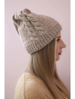 Dámska čiapka Amira K359 dark beige Dámska čiapka Amira K359 dark beige