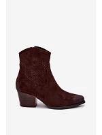 Dámske perforované členkové topánky Cowboy Vinceza 58150 Brown Dámske perforované členkové topánky Cowboy Vinceza 58150 Brown