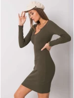 Šaty RV SK model 16311242 khaki - FPrice Šaty RV SK model 16311242 khaki - FPrice