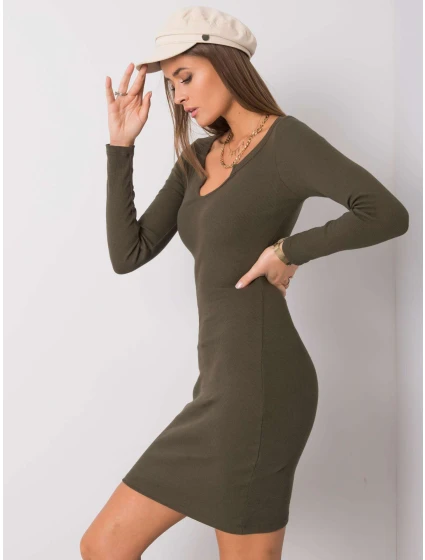 Šaty RV SK model 16311242 khaki - FPrice Šaty RV SK model 16311242 khaki - FPrice