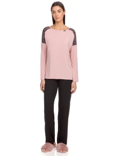 Vamp - Dvojdielne dámske pyžamo 15207 - Vamp pink zephyr xxl