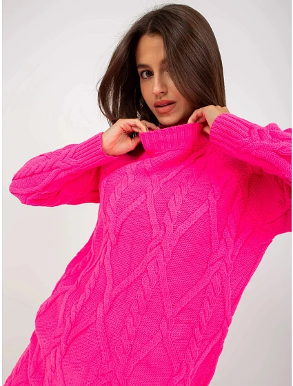 Dámský svetr model 21949109 fluo růžový - FPrice