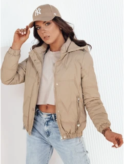 Dámská přechodná prošívaná bunda béžová Dstreet model 21973522 - FashionStreet