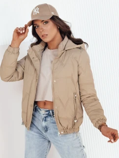 Dámska prechodná prešívaná bunda ZERNI beige FashionStreet TY4177