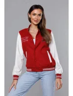 Tmavo červená dámska bunda typu bomber (16M9067-270) Tmavo červená dámska bunda typu bomber (16M9067-270)