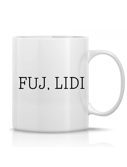 FUJ, LIDI - klasický biely keramický hrnček 300 ml FUJ, LIDI - klasický biely keramický hrnček 300 ml