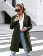 Dámský oversize dlouhý olivový kabát Dstreet model 21981930 - FashionStreet