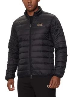 Pánska zateplená prechodná páperová bunda EA7 Emporio Armani Black (8NPB23-PNGPZ-0208)