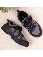 Club Jr model 17559859 šedé trekové boty na suchý zip - American