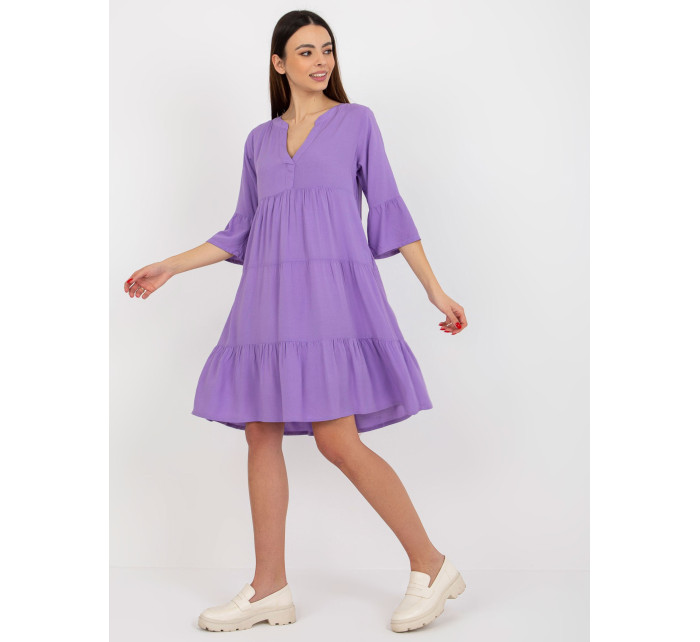Dámske šaty D73761M30214B fialové - FPrice