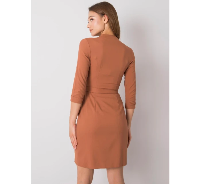 Šaty LK SK 507665.17P svetlo hnedá