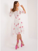 Šaty LK SK 508964 3.95 biela a ružová Šaty LK SK 508964 3.95 biela a ružová