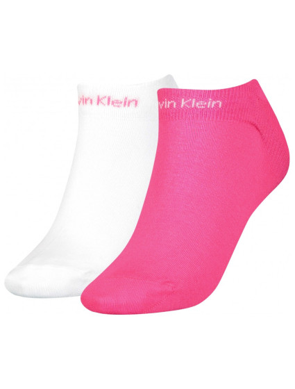 Calvin Klein Ponožky 701218774004 White/Shade Of Pink