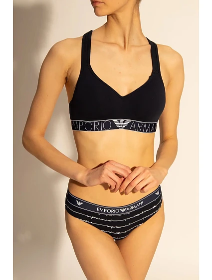 Dámské kalhotky  námořnická modrá 2 pack  model 15340110 - Emporio Armani