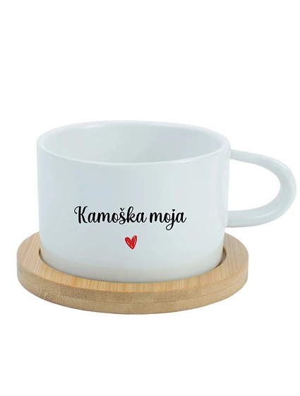 Môj priateľ - biely pohár na makrónky 200 ml