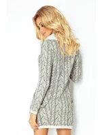 Dámske pletené šaty s rolákom a vreckami model 4976648